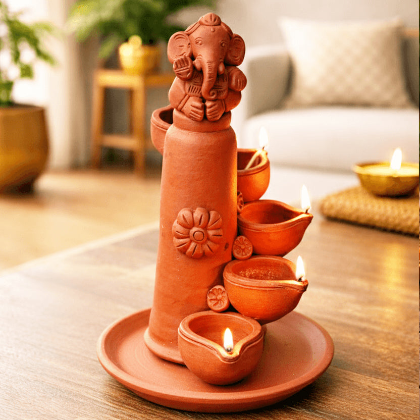 The Ganesha Step Diya