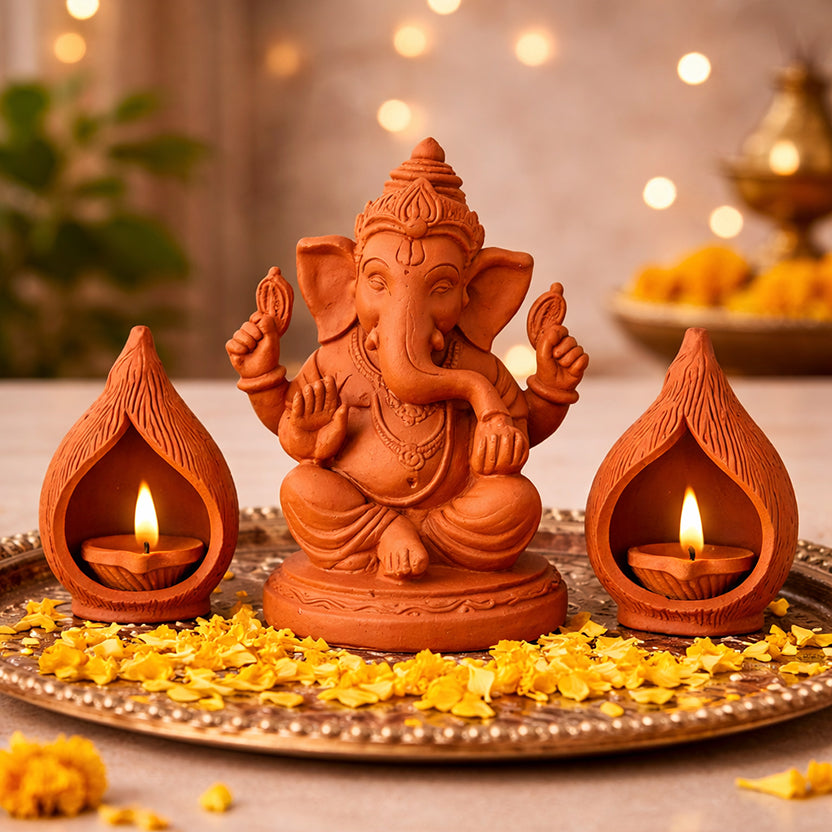 Coconut-Style Hanging Diya