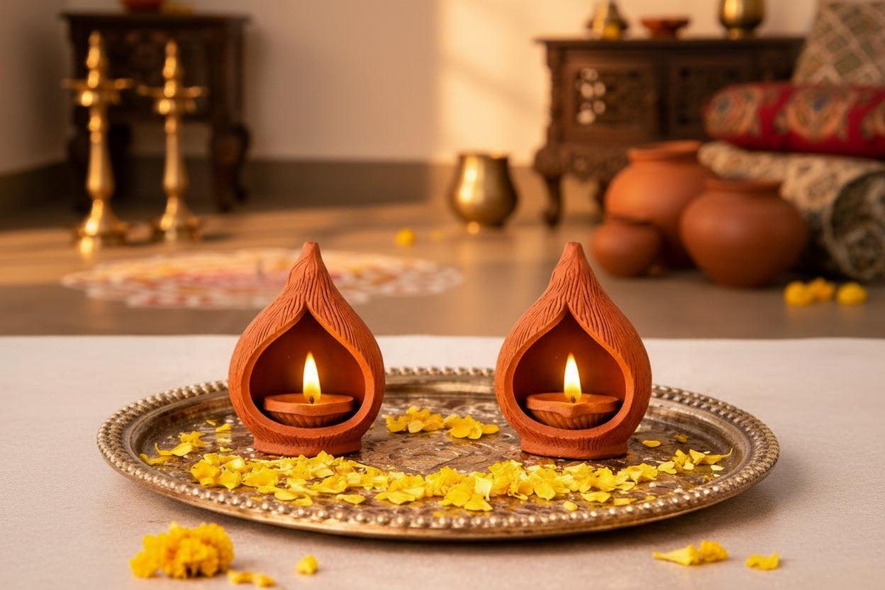 Coconut-Style Hanging Diya