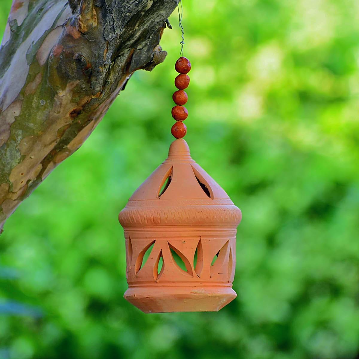 Hanging Terracotta Lantern (Hanging Diya)