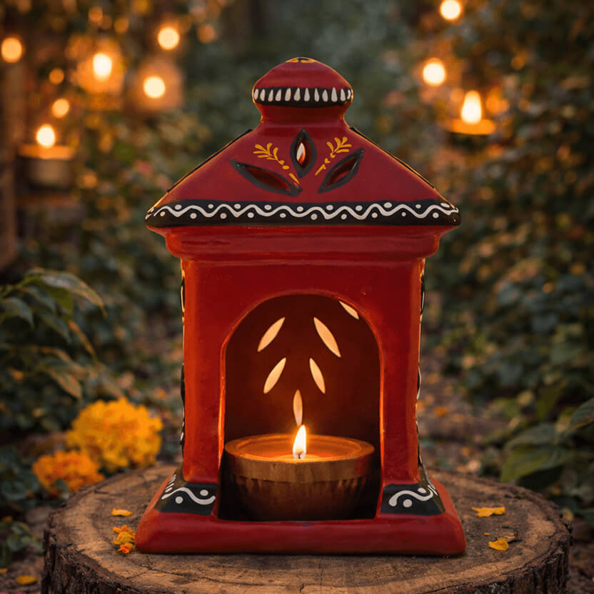 Terracotta Hut Diya