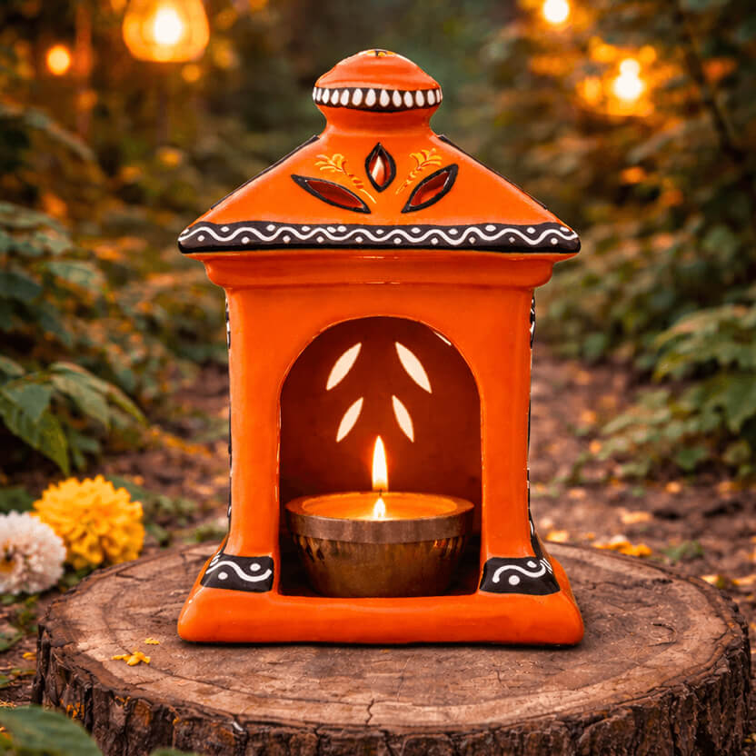 Terracotta Hut Diya