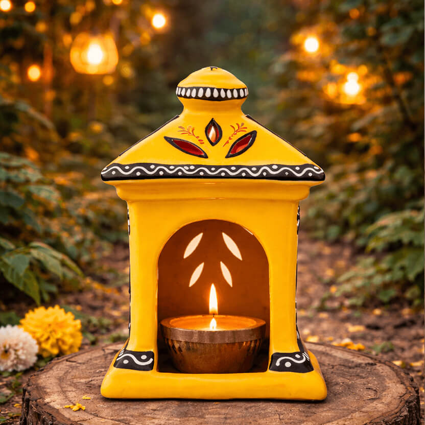 Terracotta Hut Diya
